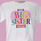 Big Sister Heart Personalized Youth T-shirt